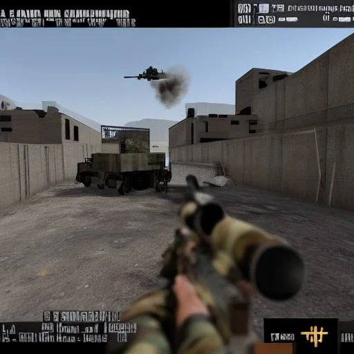 Shooting bombs into A bomb site many terrorist and one counter terrorist with an awp