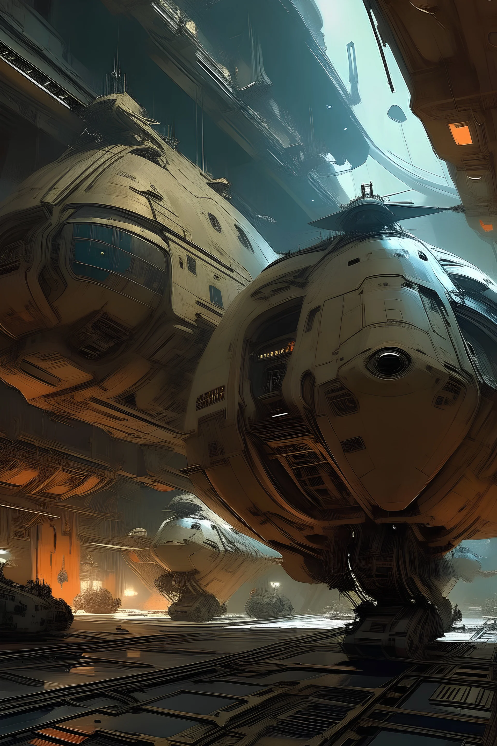 Spaceships by Craig Mullins