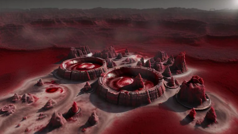 blood red dessert crimson corruption hell wastelands battlemap