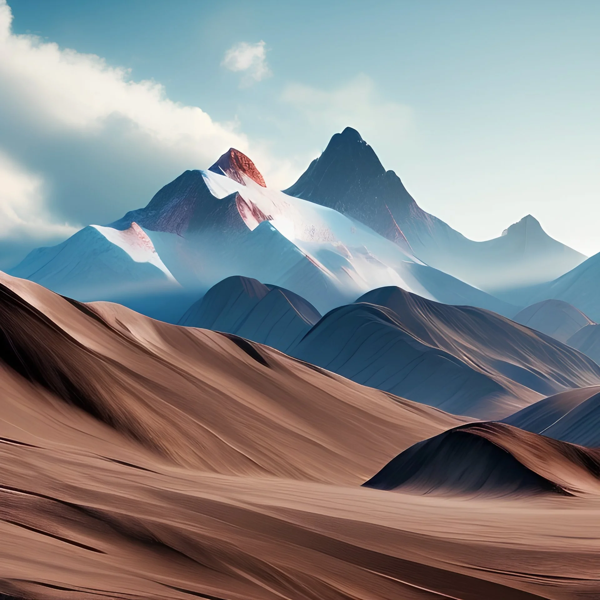 Vinicunca mountains, 8k ultra realistic, beautiful, minimalist,