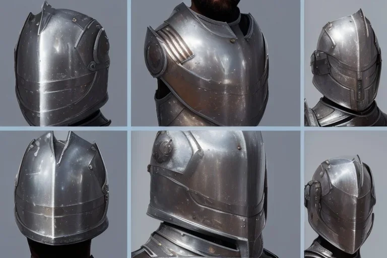 shining medieval knight armor pieces, realistic, detailed, metallic, digital painting, Unreal Engine 5