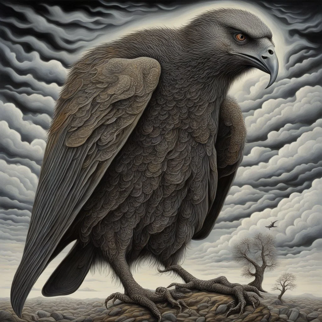 Giant, rabies, needles, crashes, chaos, public speaking, vultures, tardiness, loud noises, censorship, by Tomasz Setowski, by William Blake, surrealism, acrylics, hyperrealistic.