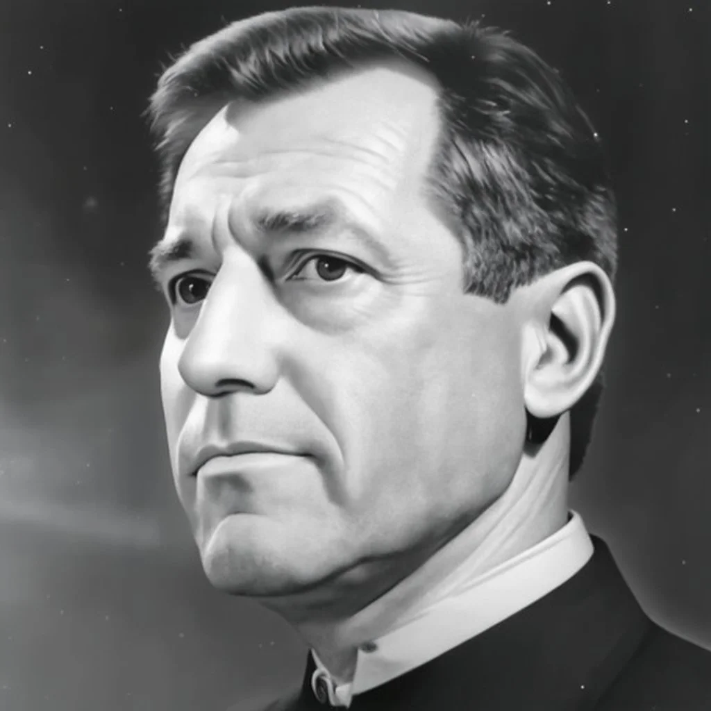 Portrait of Cliff Allister Mclane, captain of the space patrol ship orion, photo realistic, in color