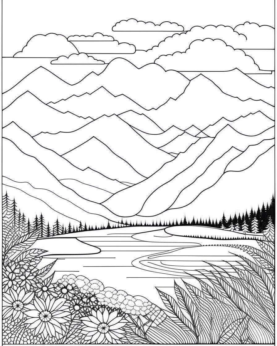 Coloring pages: Find your inner peace and let your creativity flow with the Calmness and Relaxing Landscapes Coloring Book. Explore 60 stress-relieving designs for adults and teens. Start coloring for relaxation today!