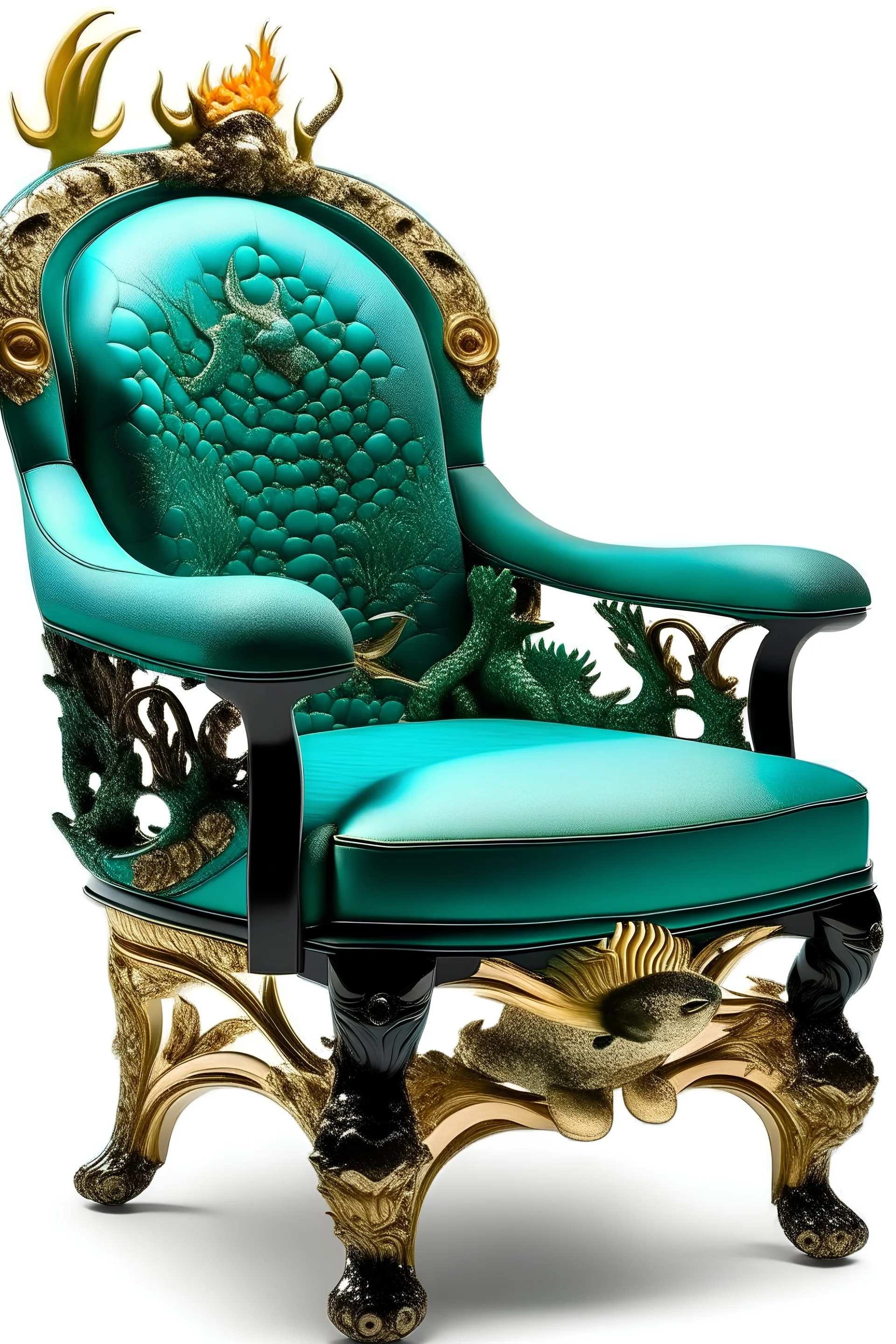 luxury chair rich man bottom of the sea