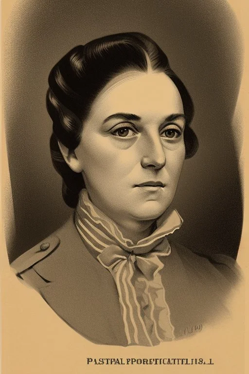 Make a portrait of a political figure in the early 190ss