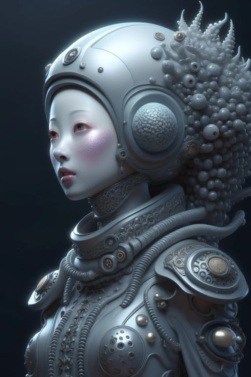 space creature,3d 4k octane render, lifelike, photorealistic, artstation, illustration, smooth, sharp focus, ornate, intricate, complex, highly detailed, digital painting, smooth, art by tom bagshaw, akihiko yosh