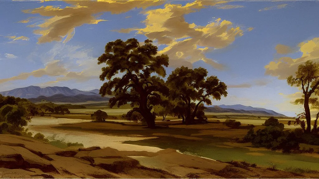 texas landscape by poussin