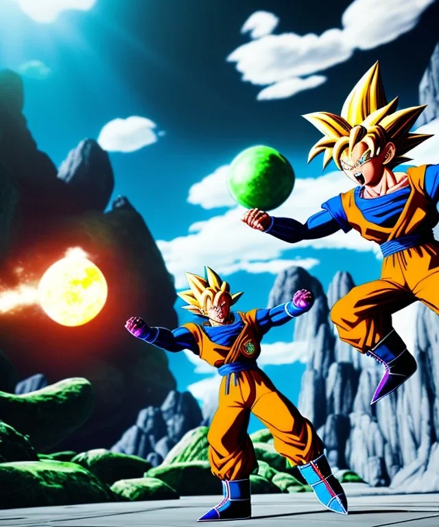 Dragon ball Z in real life midjourney style, 8k, photorealistic, cinematic lighting, dramatic, atmosphereric,