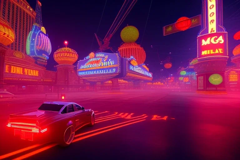 las vegas, night life,night time , unity, scriptable render pipeline , lighting , volumetric , global illumination, fog , red emission , red tone.