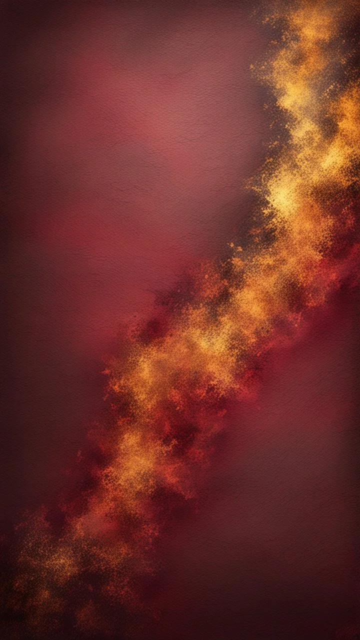 Hyper Realistic maroon & golden fire multicolor rustic texture with vignette effect