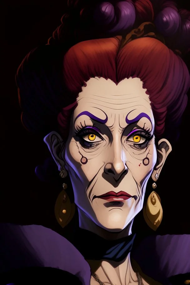 A portrait of Moria, from One Piece anime, Caravaggio style