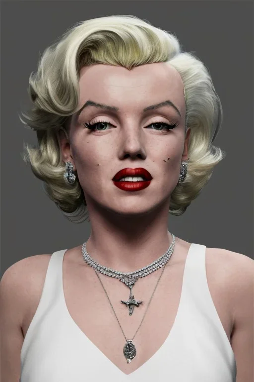 Marilyn Monroe, Mafia 2, photorealistic illustration, 4k