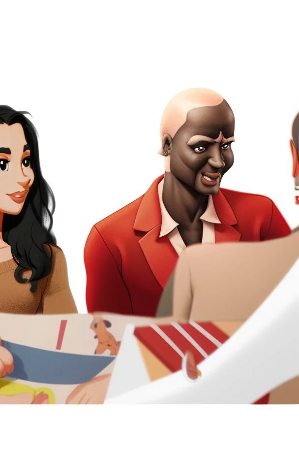 اعادة صياغة الصورة بتصميم شخصيات كرتونية