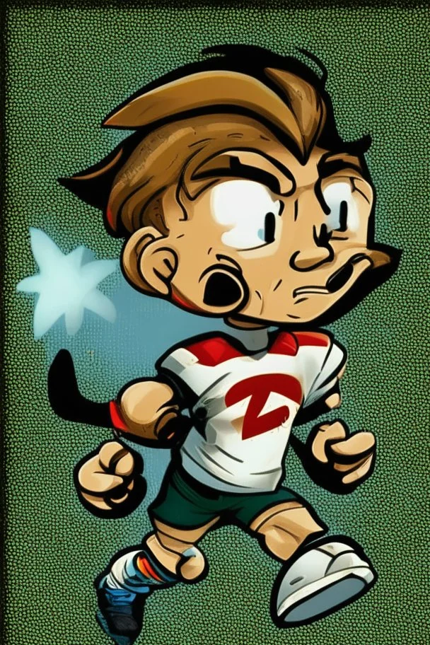 Edward Mindy Footballer cartoon 2d