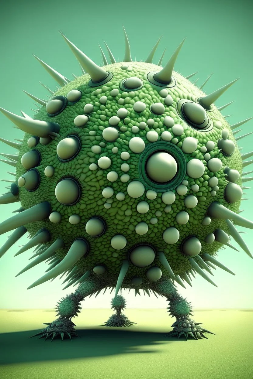 impossible geometry giant organic virus monster