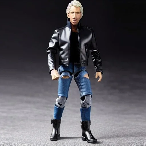 Action figure Fonzie fonzarelli winkler toy doll greaser jacket face (plastic black hair) with jeans black boots full body in package thumbs up 2022