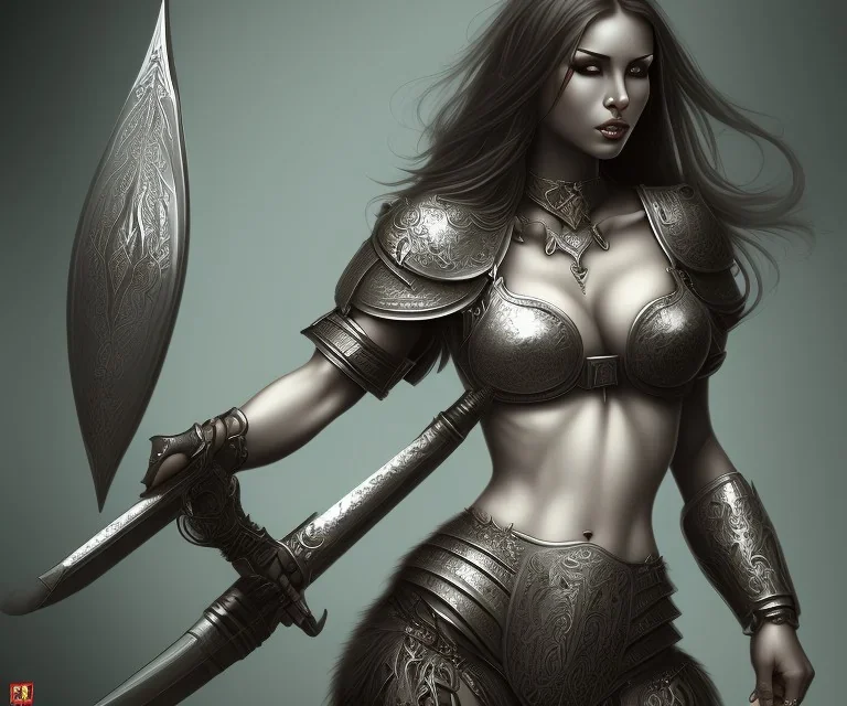 Sexy female warrior