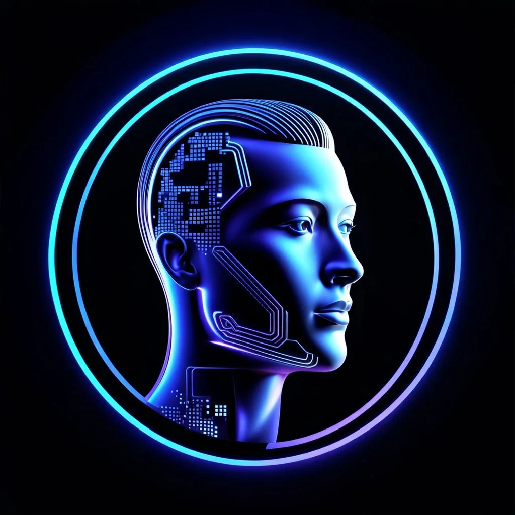 create a logo for me "J. Babakan" .i am an ai programmer artist i want a 3d graphical Logo no portrate pictures,ai ,code, flow charts blended at background