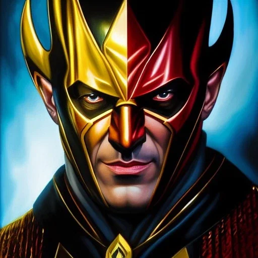 Ultra detailed fullbody Portrait in oil on canvas of Sinestro villain with armor ,extremely detailed digital painting, extremely detailed face,crystal clear Big Glowing red eyes, mystical colors ,perfectly centered image, perfect composition, rim light, beautiful lighting, 8k, stunning scene, raytracing, anatomically correct, in the style of robert e howard and Ken Kelley and Ohrai Noriyoshi and Simon Bisley and tomzj1