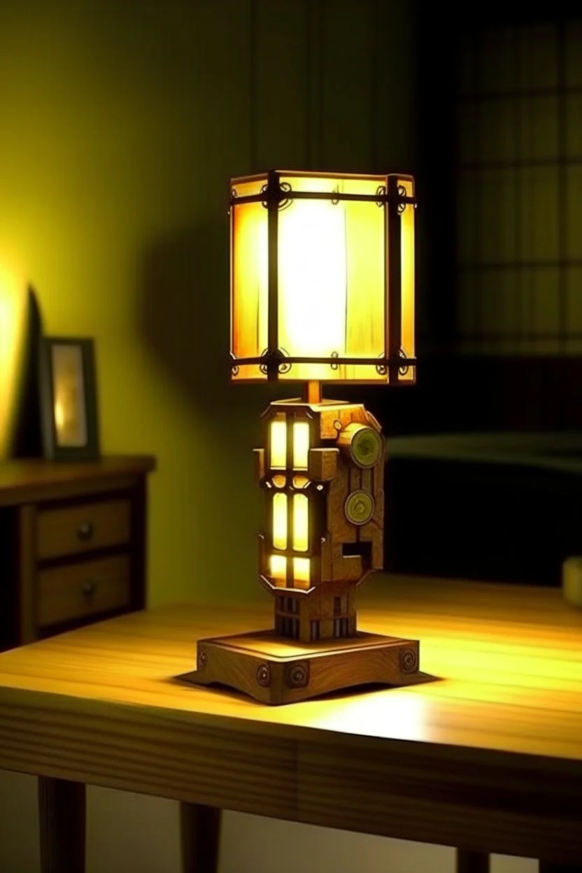 gaming table lamp inspired by hammer, modern design,