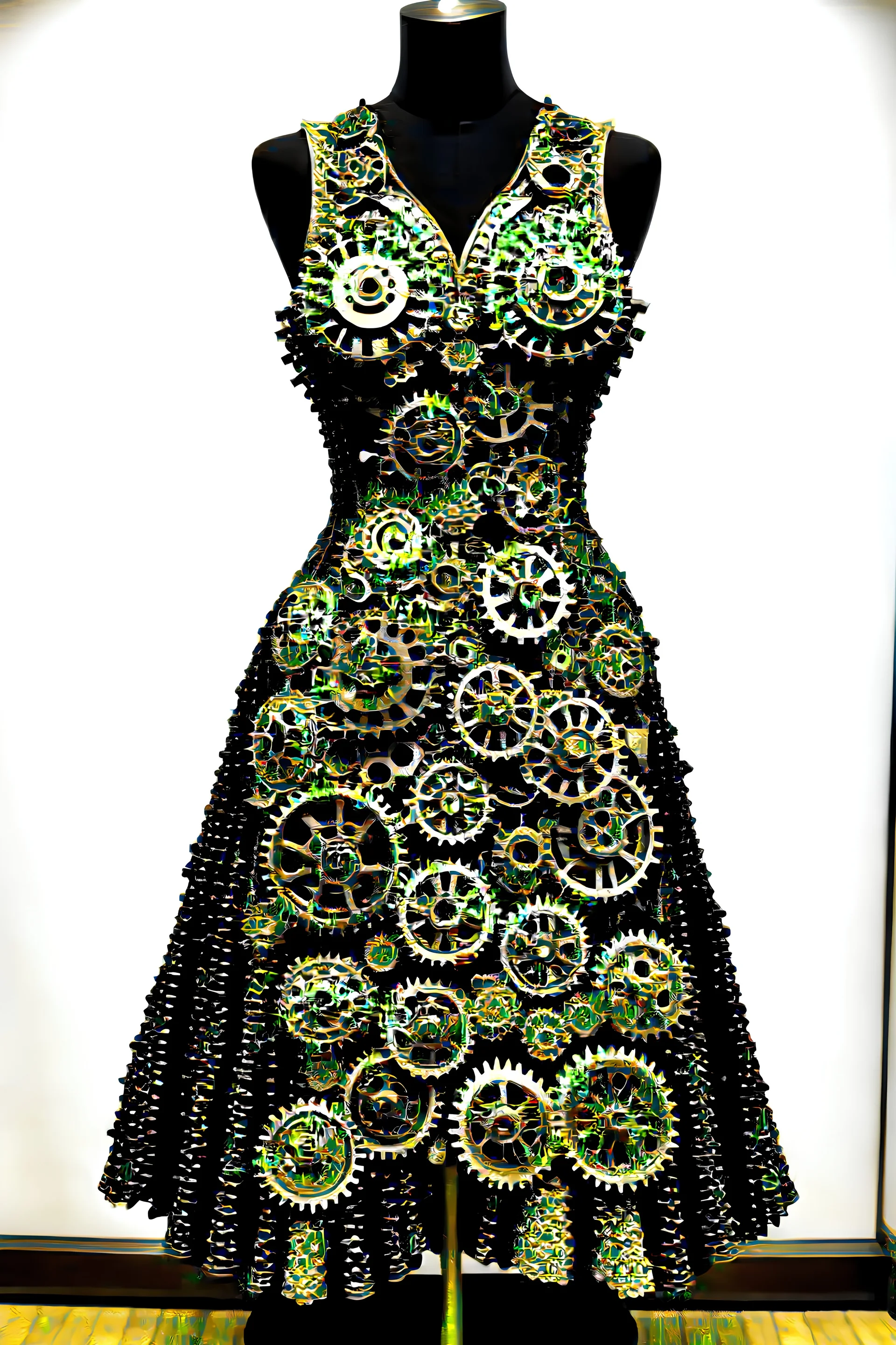 dress made of gears