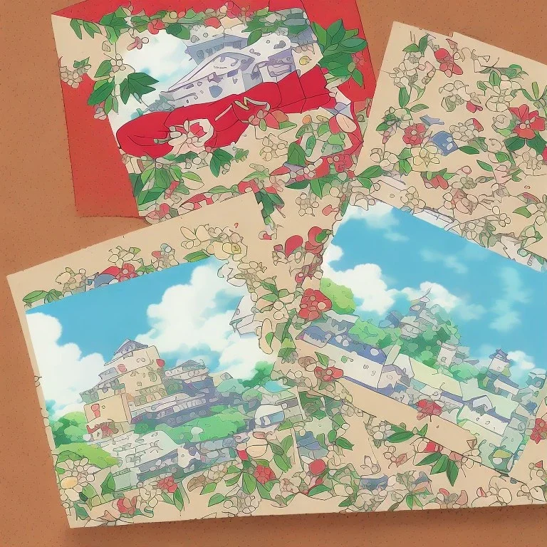 papercraft happy holiday greeting card