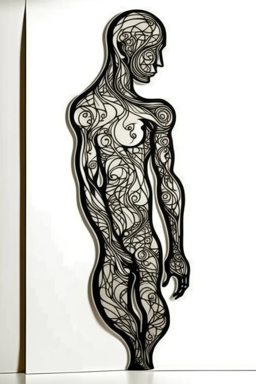 man wall art body