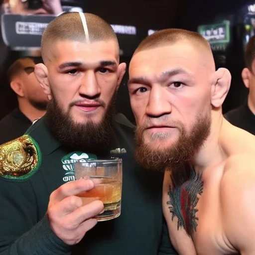 khabib nurmagomeov drinking alcohol with conor mcgregor