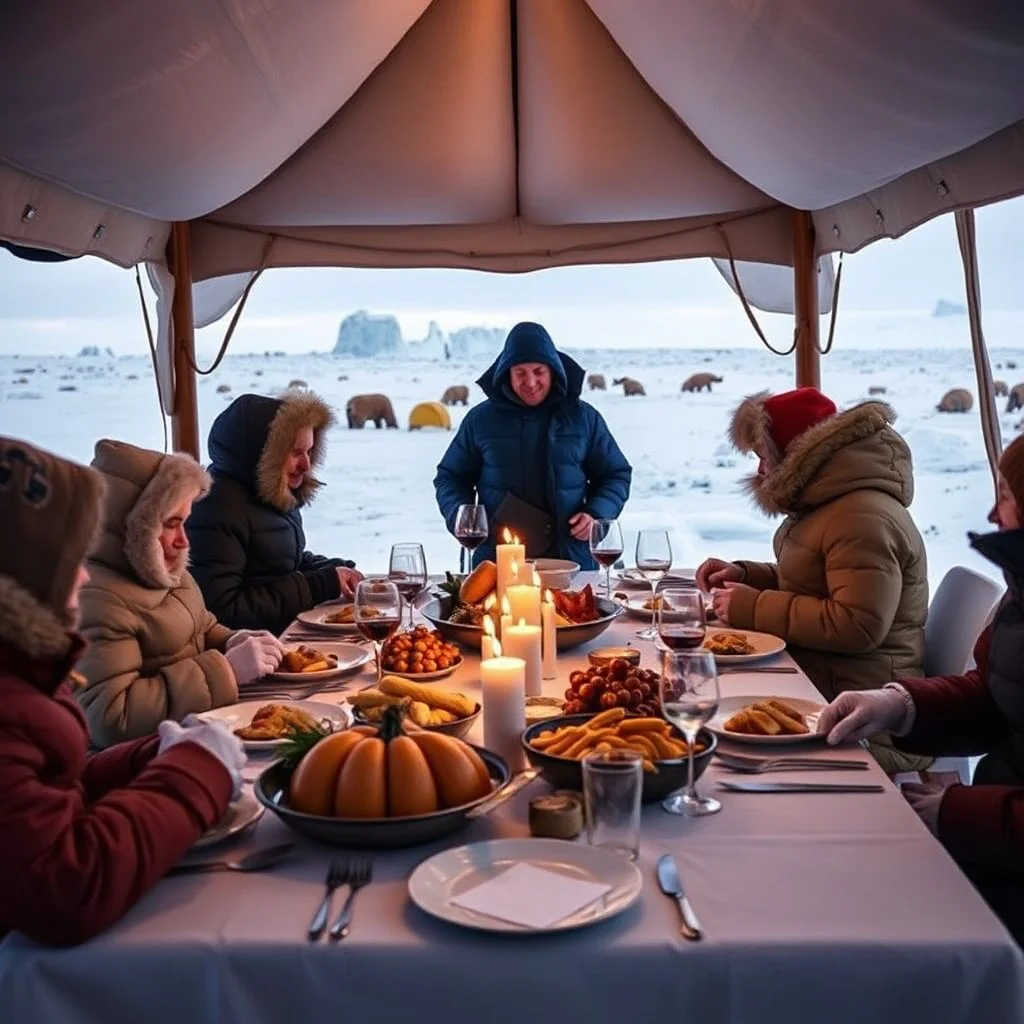 Thanksgiving dinner in Antarctica