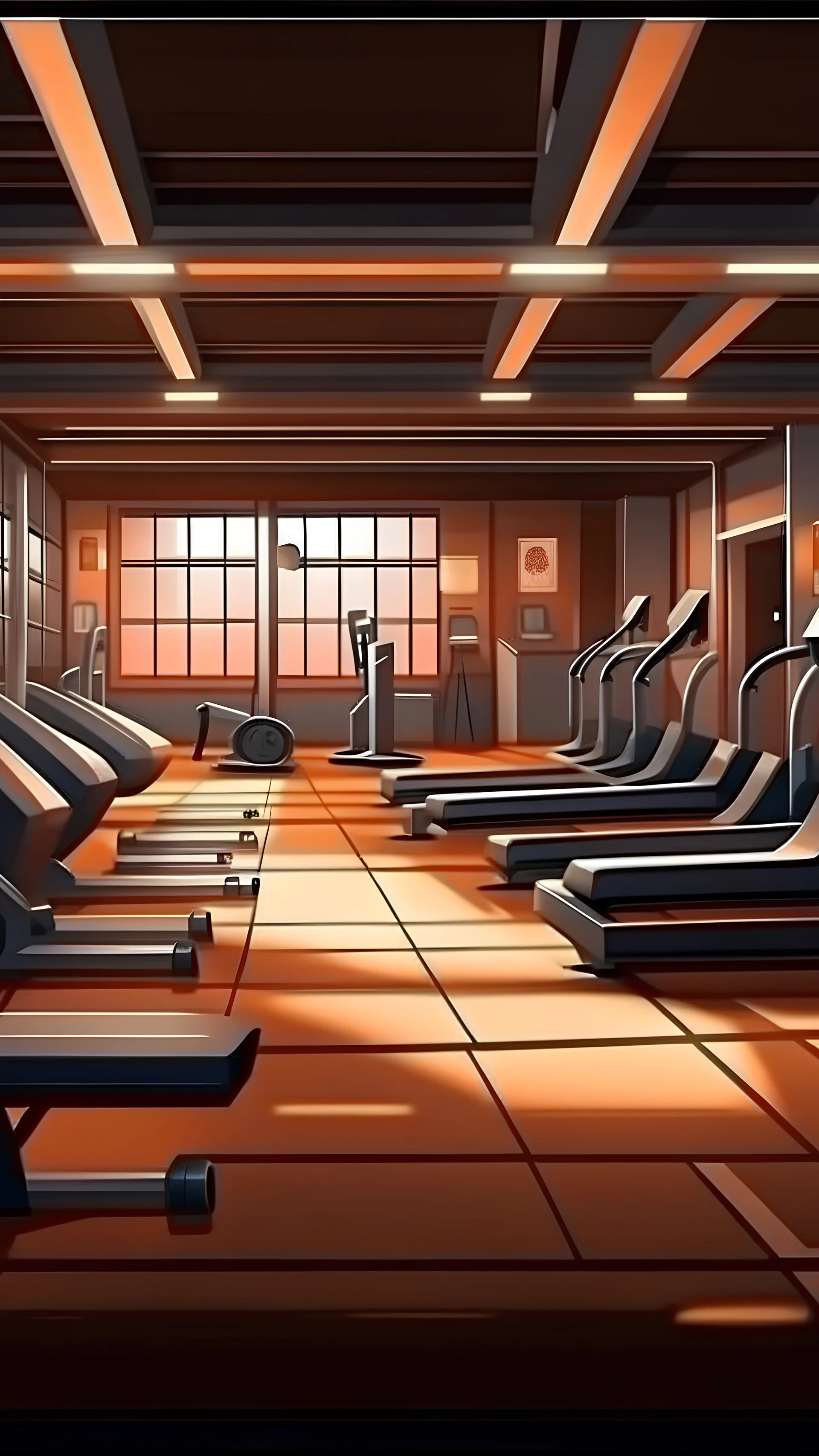 gym workout realistic artistic