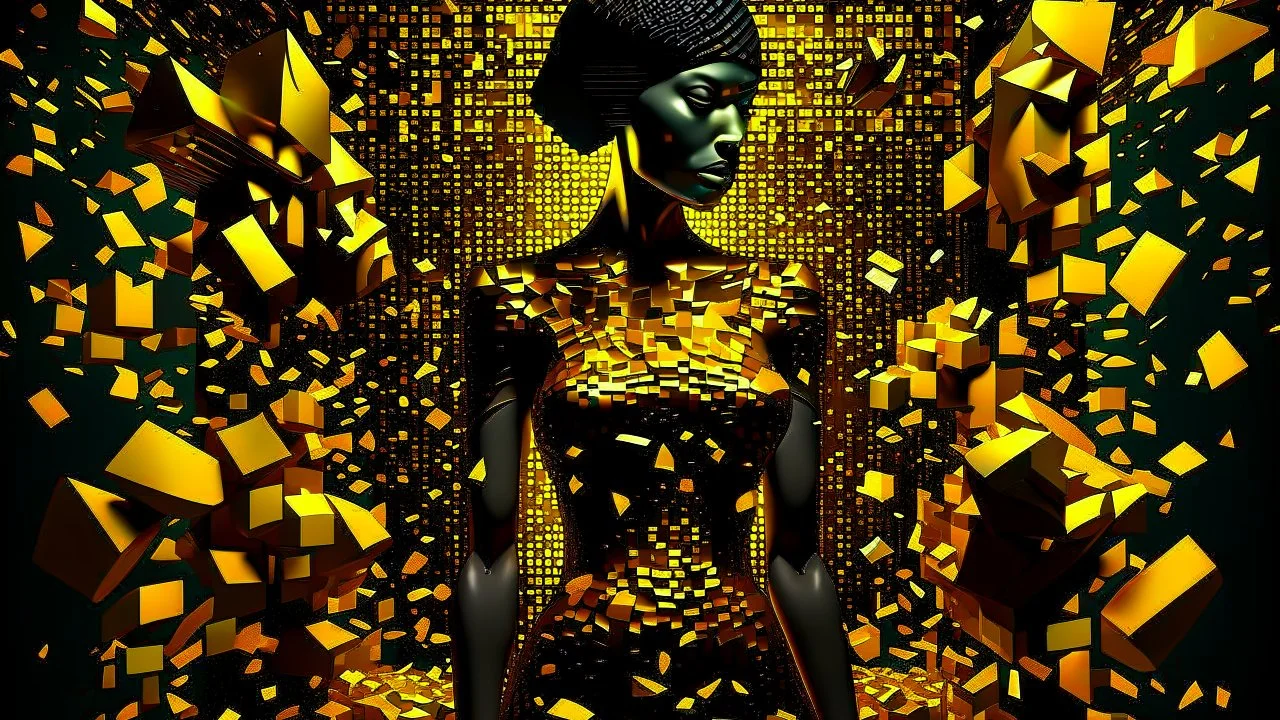 minimalism,Abstract black and gold minimalism geometric surreal beautiful fashion portrait,splash art explosion,minimalist surreal surrounding background,surreal lonely depth,deep soul spirit,fantasy surreal geometry,flat,utopia,album art,cover art,album cover,cinematic,8k,epic movie still,sharp focus,by Gustav Klimt,pascal blanche,rutkowski,repin,artstation hyperrealism painting concept art of detailed character,design matte painting,leaf