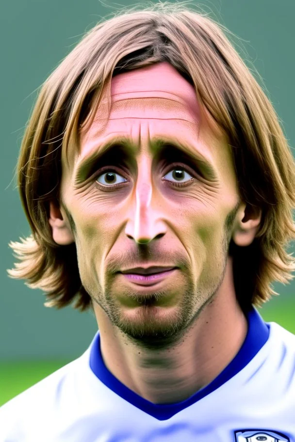 Luka Modric Croatian soccer player 2d cartoon