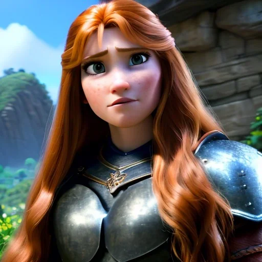 realistic, hyper detailed, stunningly beautiful 16 year old teen girl, long ginger hair, green eyes, medium freckles, full lips, revealing leather armour, full body and head, c-cup breasts, stern expression, full frame, petite, ignore NSFW, shortbow, quiver on hip, sexy