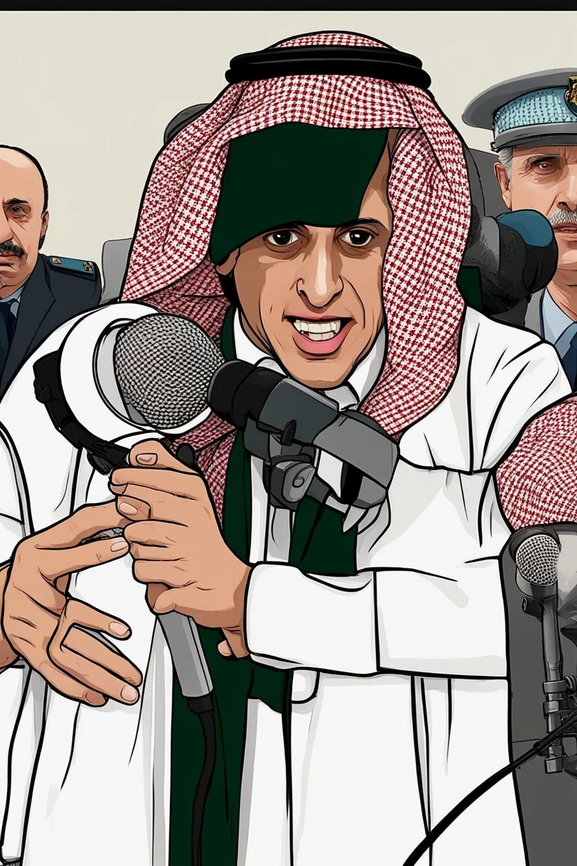Create an image Adel Al-Jubeir was arrested, he did not know that the microphone was open, we say goodbye to him forever