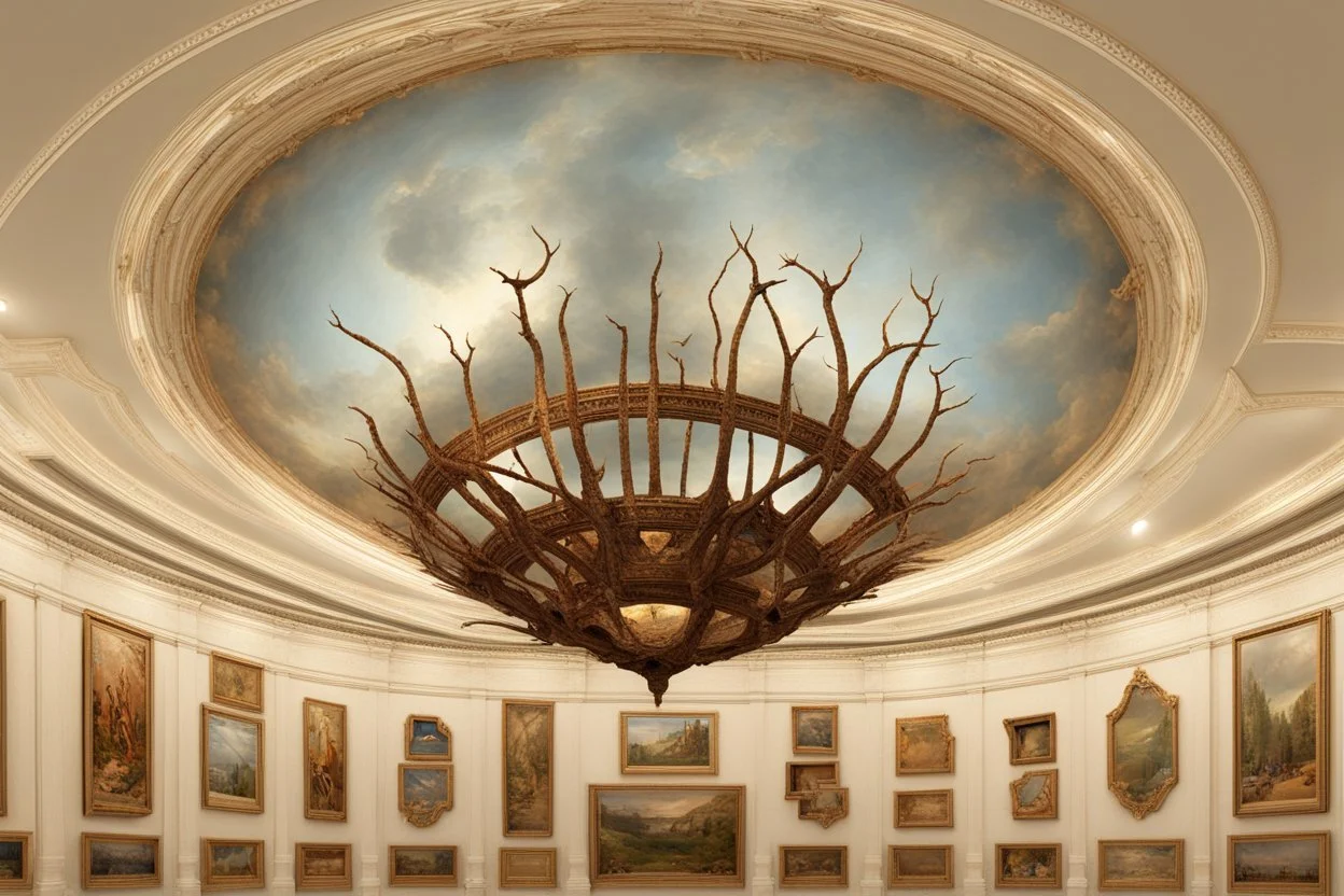 3D natural lighting museum ceiling