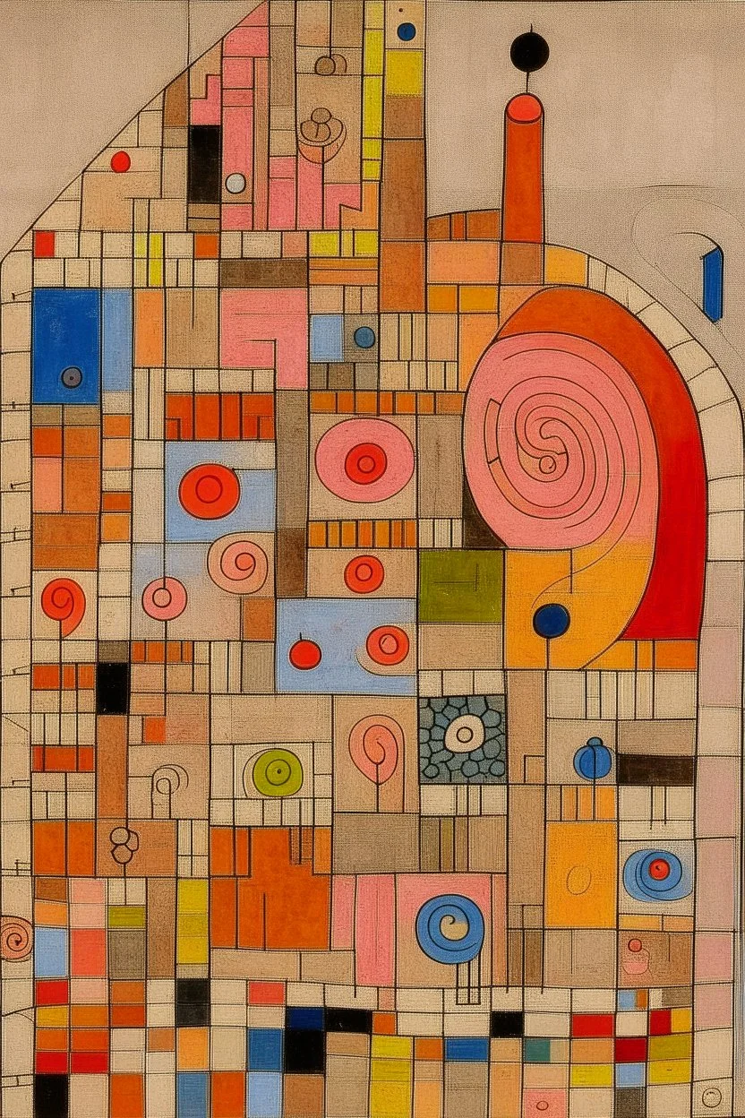 soul behind a labyrinth; klee