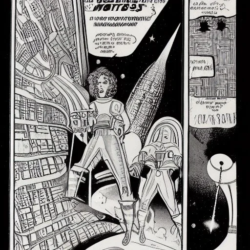 starships versus space monster in the cosmos by winsor mcCay and flash gordon