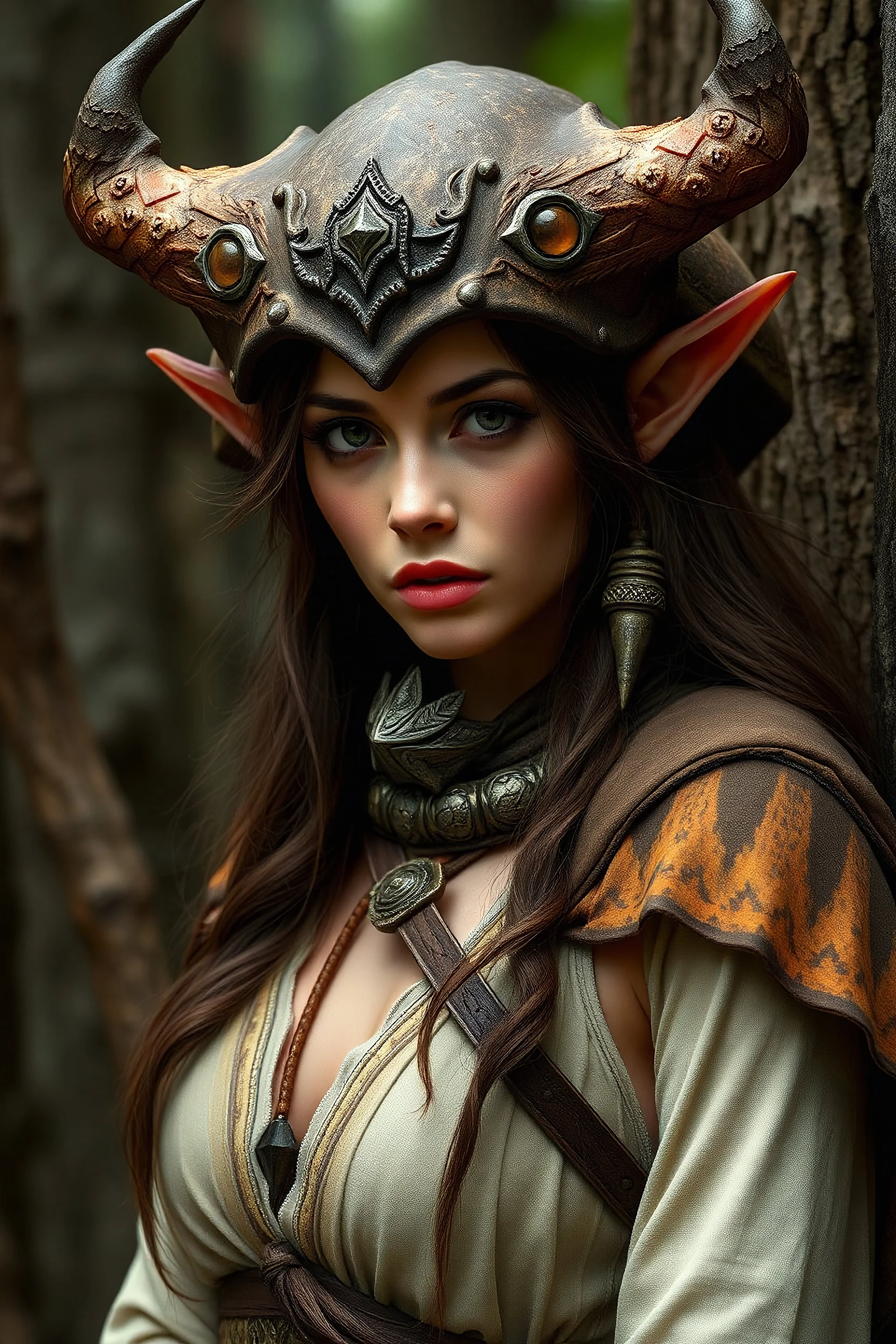 druid wood elf woman