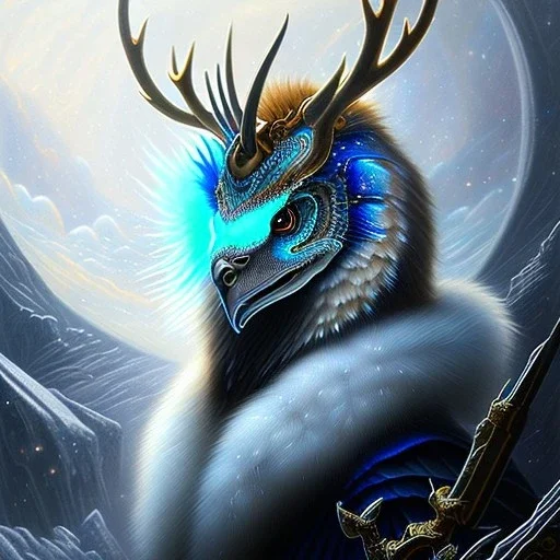 icy cosmic ,mythical beautiful mammalian creature ,feathers ,dmt, majestic, ominous, ice,perfect anatomy, scales,frost on skin, dnd character portrait, intricate, oil on canvas, masterpiece, expert, insanely detailed, 4k resolution, retroanime style, cute big circular reflective eyes, cinematic smooth, intricate detail , soft smooth lighting, soft pastel colors, painted Rena