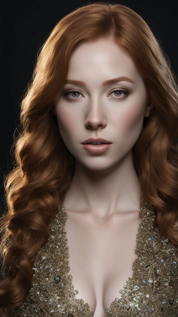 ((young woman molly quinn)), dark background, mid shot, full body, neutral expression, ultra realistic, highres, superb, 8k wallpaper, extremely detailed, intricate, limited palette,