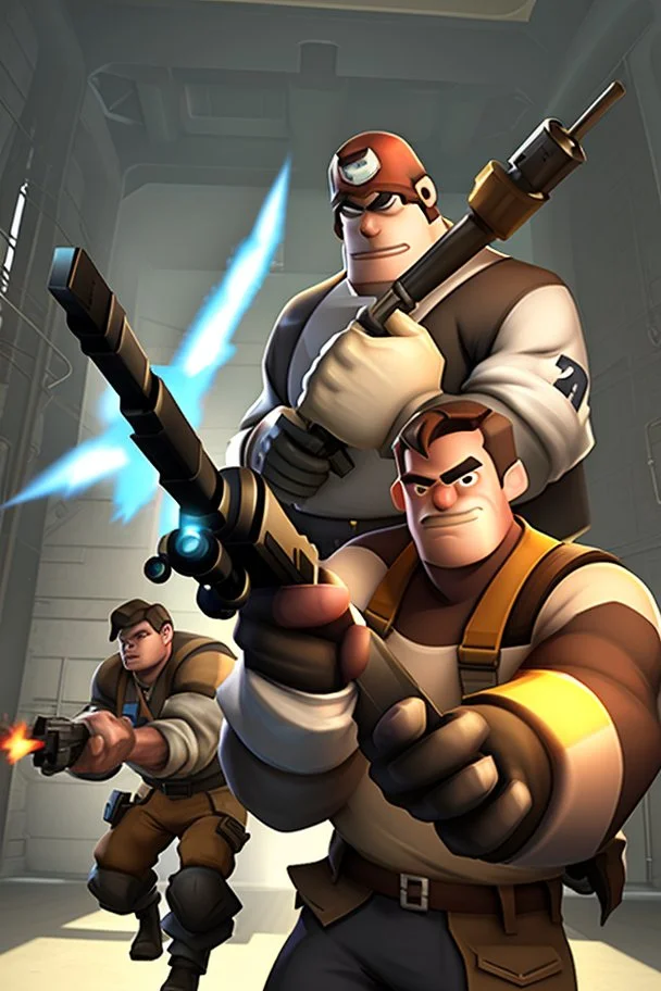 Team Fortress 2 is an online free to play shooter game developed by valve