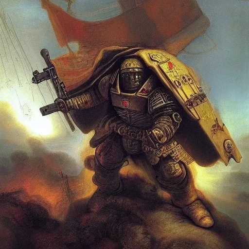 Rembrandt space marine war