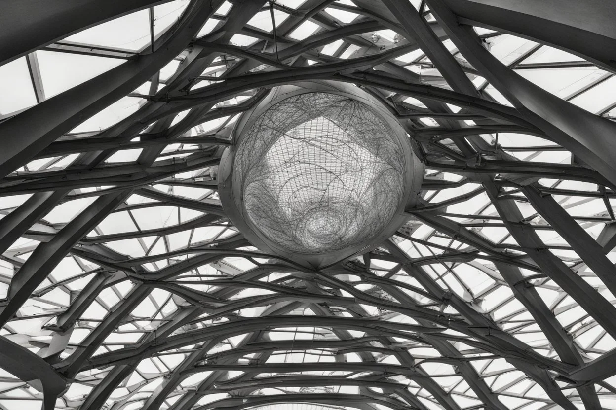 The ceiling of the Modern Modern Natural Light Museum