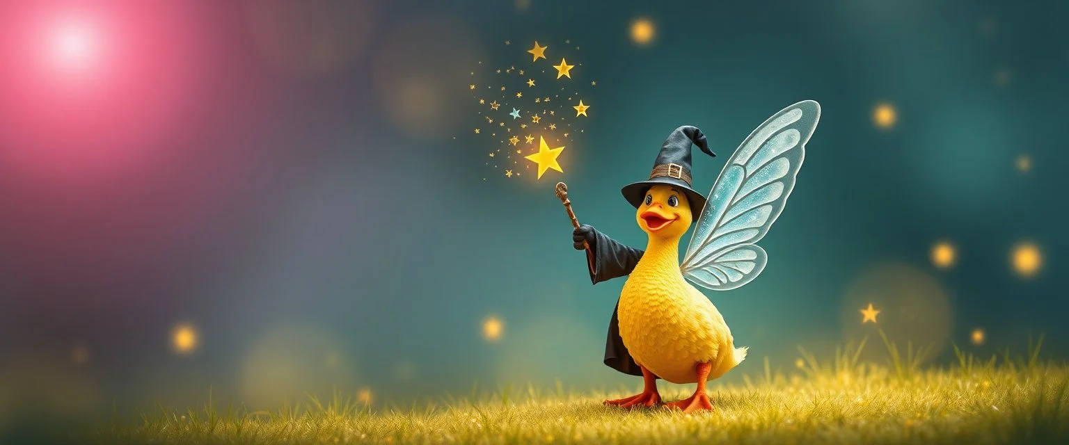fairy magician with magical duck