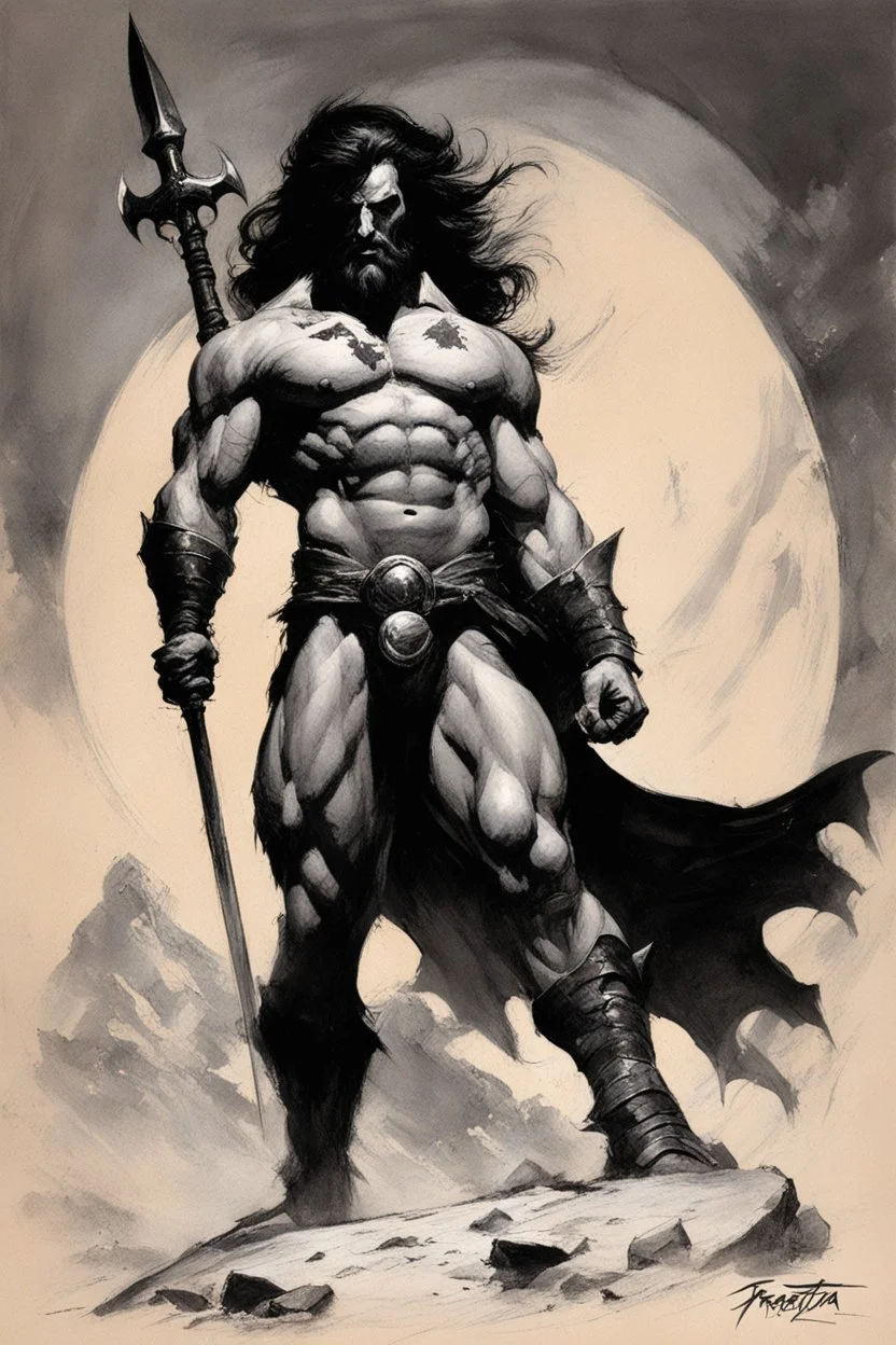 [Frazetta tribute sketch by Marco Turini] God/Deicide