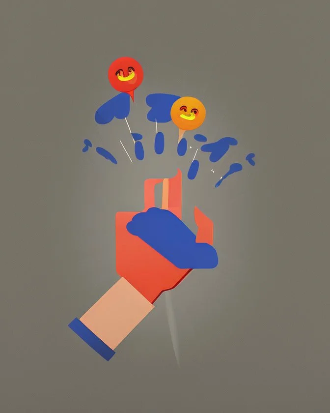 Hand pointing at you emoji design