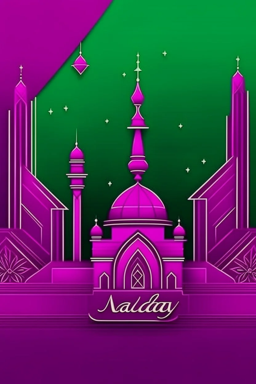 Saudi National Day Purple Background