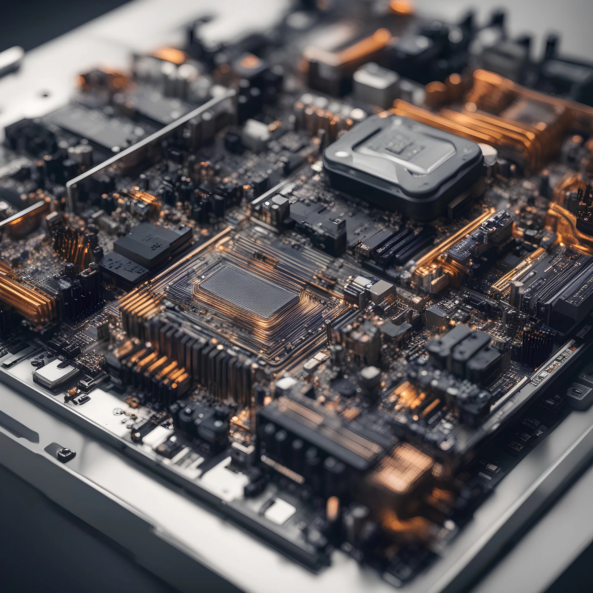 Create an engaging visual representation for my blog post titled "Exploring the Top 10 Mining Motherboards for Peak Efficiency in 2024."