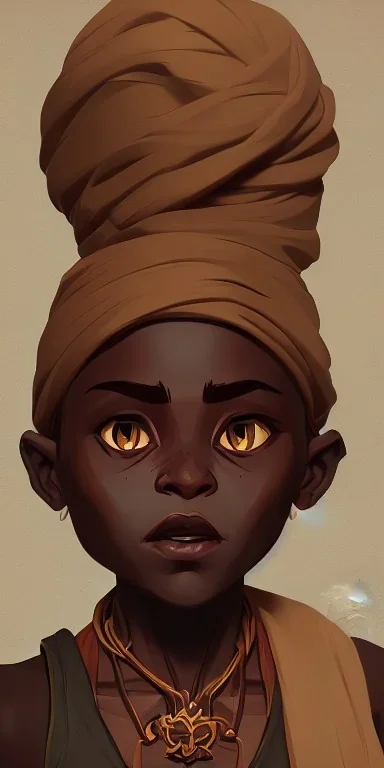 Portrait of a little African witch by Nick Harris